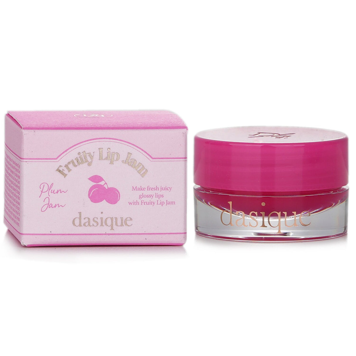 Dasique Fruity Lip Jam #07 Plum Jam in a vibrant gloss, offering hydration and a fuller look without stickiness.