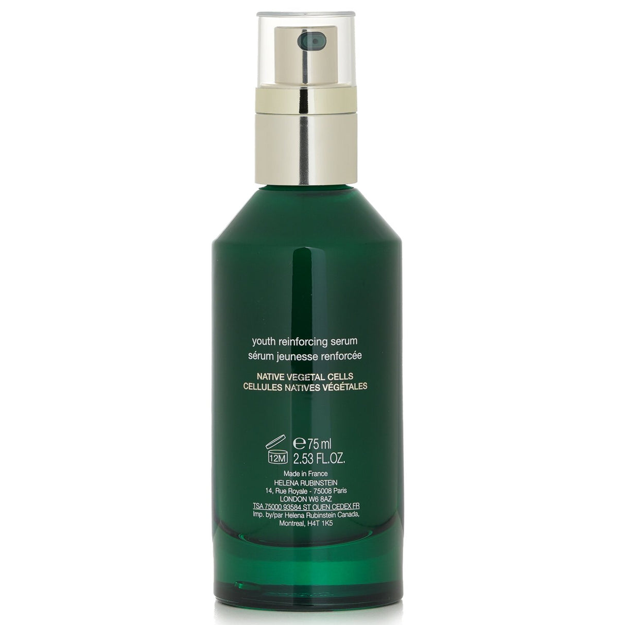 Helena Rubinstein Powercell Skinmunity serum in 75ml bottle, enhancing skin's youthfulness with hydration and cellular regeneration.