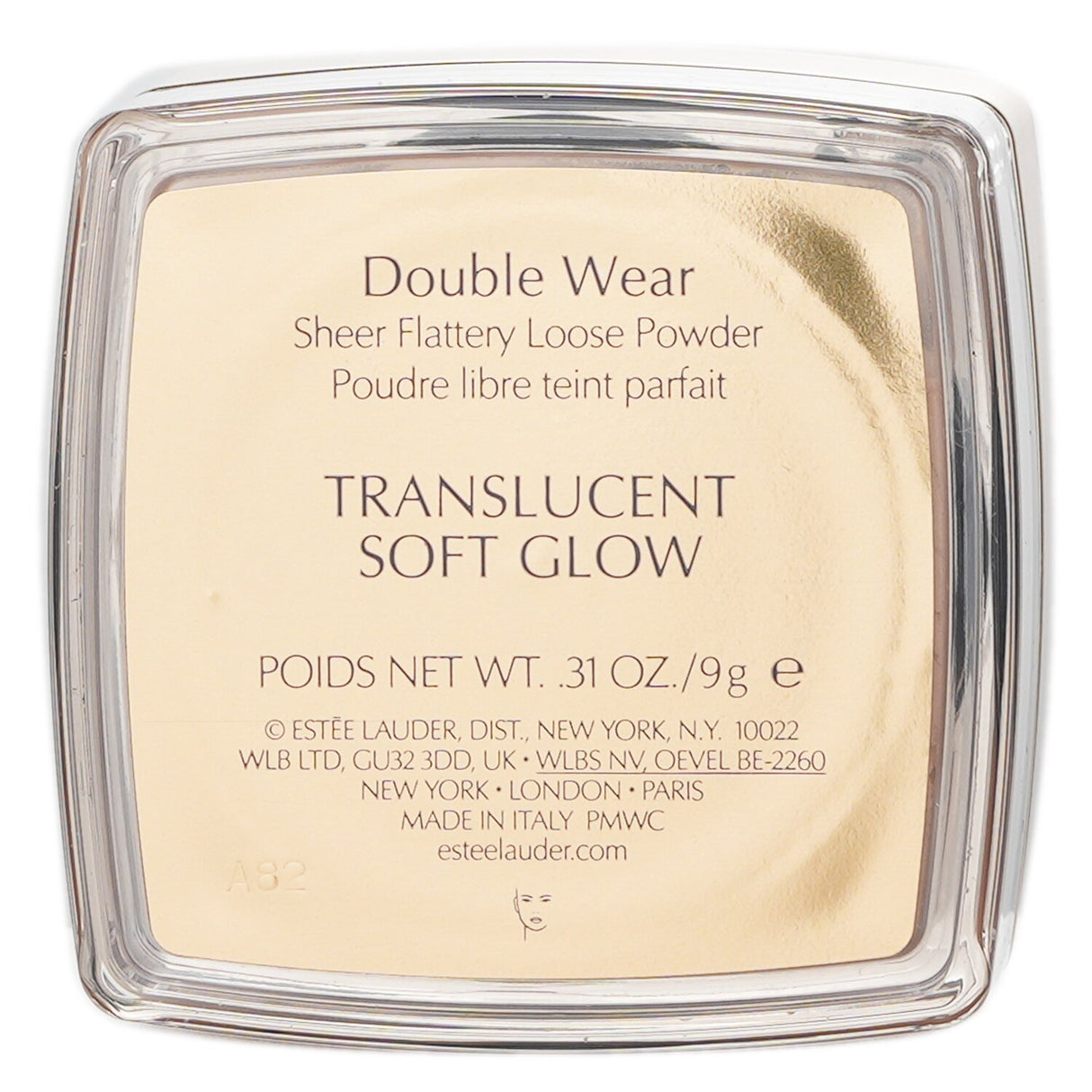 Estee Lauder Double Wear Sheer Flattery Loose Powder in Translucent Soft Glow, a lightweight microfine finishing powder.