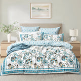 Renee Taylor 300 TC Cotton Reversible Quilt Cover Set Double Anaya