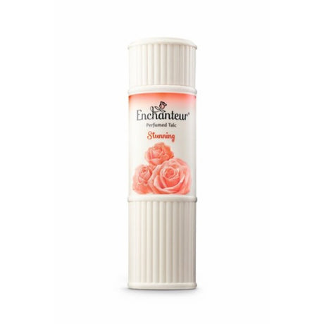 Enchanteur Talcum Powder 50g - Stunning: lightweight body powder for fresh, fragrant skin, ideal after bathing.