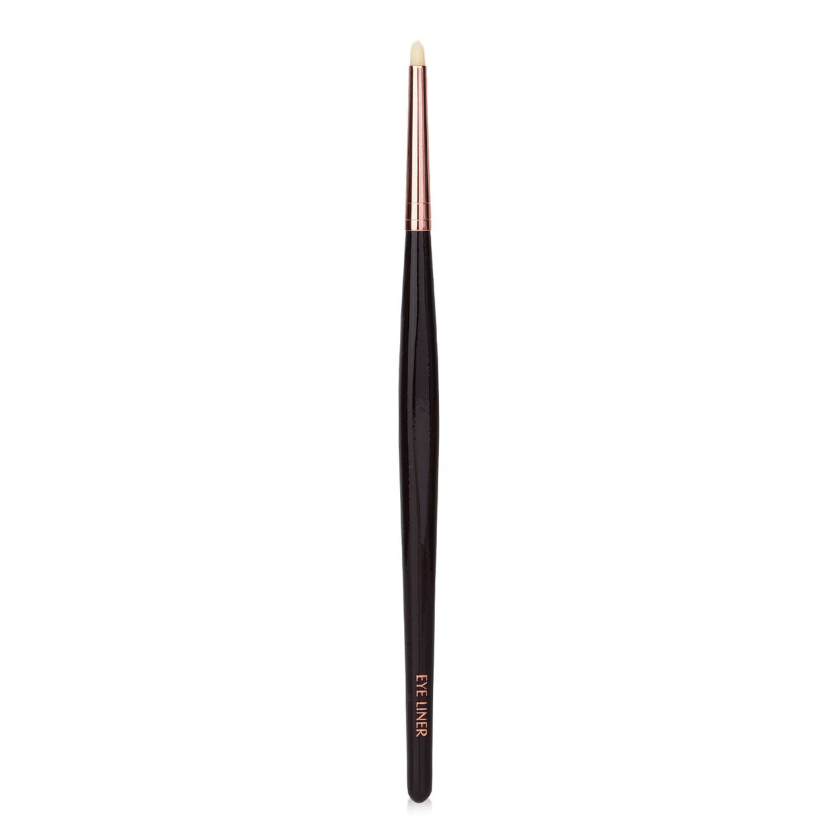 Rose gold eye liner brush designed for precise application and smoky eye looks; handcrafted for superior performance.