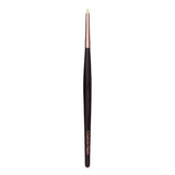 Rose gold eye liner brush designed for precise eye makeup, perfect for creating smokey looks and subtle color application.