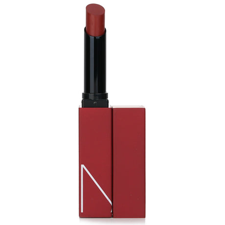 NARS Powermatte Lipstick #135 Mogador, a lightweight lipstick offering bold, long-lasting matte color for a glamorous look.