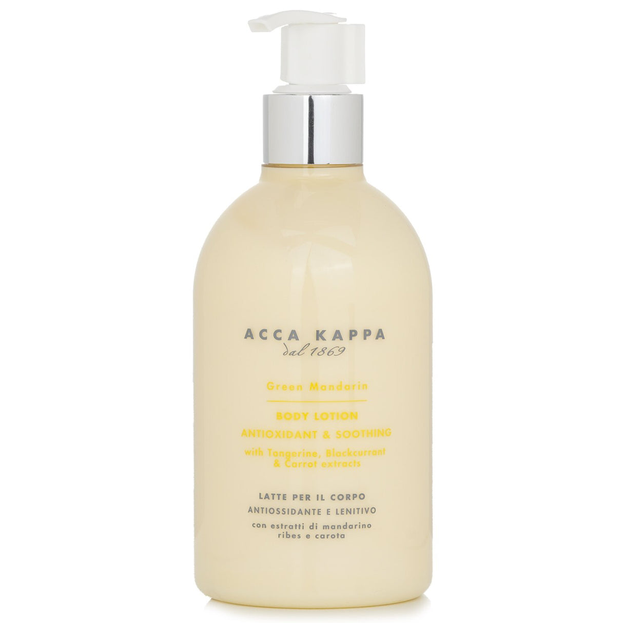 Acca Kappa Green Mandarin Body Lotion in a 300ml bottle, offering refreshing hydration and a zesty mandarin fragrance.