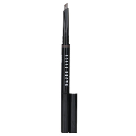 Bobbi Brown Long-Wear Brow Pencil in #7 Saddle, featuring a slanted tip for precise application and a waterproof formula for lasting wear.