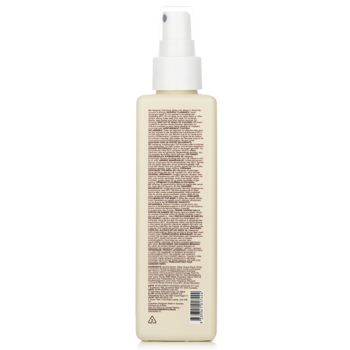 Kevin.Murphy Hair.Resort.Spray - 150ml spray for effortless beachy texture, infused with Honey and Tangerine for shine and hold.