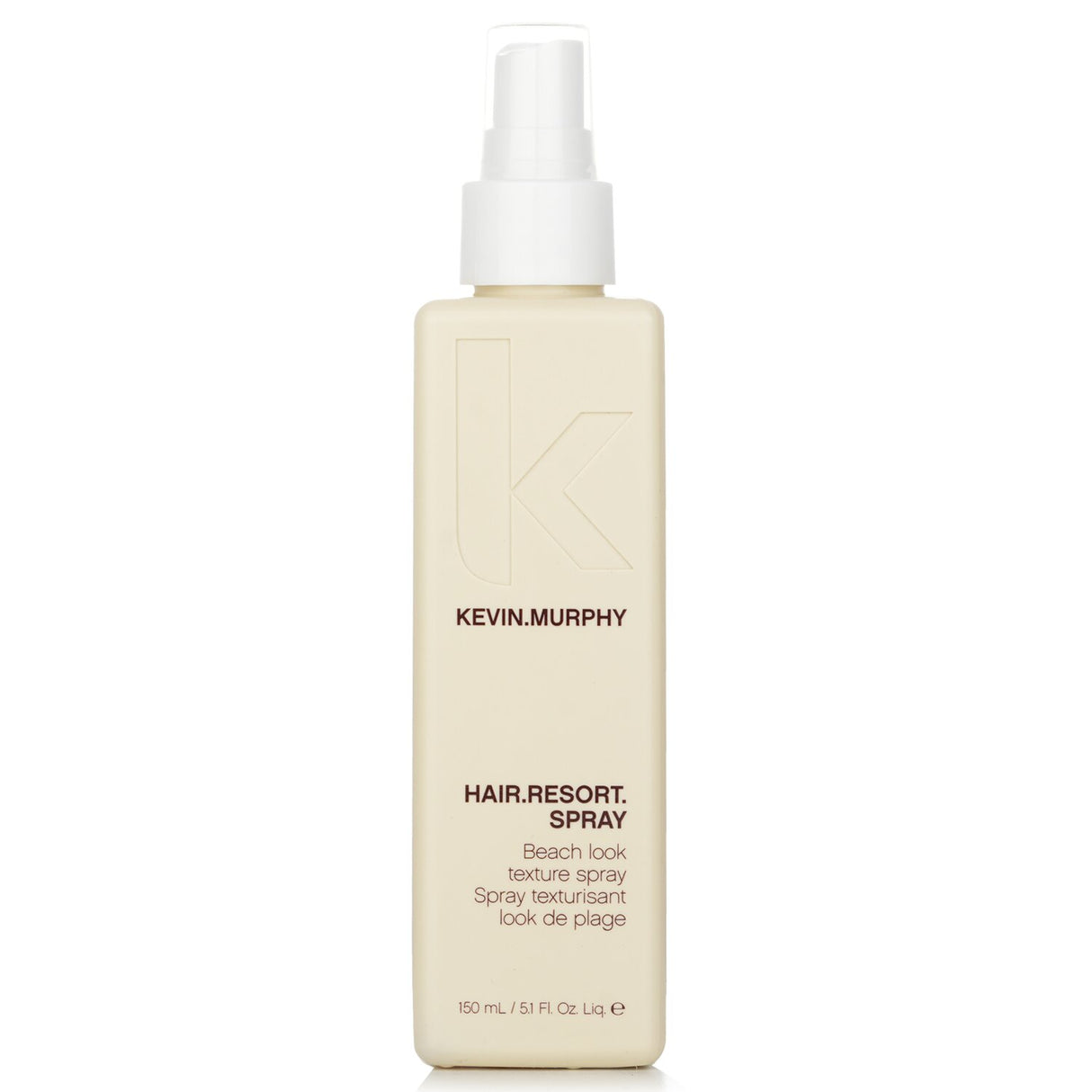 Texturizing spray bottle for beachy waves, enriched with Honey Extract and Tangerine Peel Oil for soft, shiny hair.