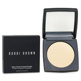 Bobbi Brown Sheer Finish Pressed Powder in #Pale Yellow, a lightweight powder for a flawless, radiant complexion in a sleek compact.