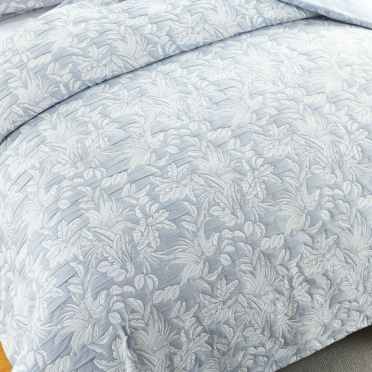 Renee Taylor Westley Jacquard Quilt Cover Set King Aqua