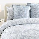 Renee Taylor Westley Jacquard Quilt Cover Set Queen Aqua