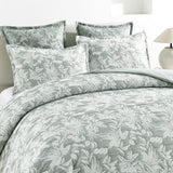 Renee Taylor Indiana Jacquard Quilt Cover Set Queen Fern