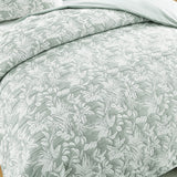 Renee Taylor Indiana Jacquard Quilt Cover Set Super King Fern