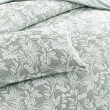 Renee Taylor Indiana Jacquard Quilt Cover Set Super King Fern