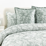 Renee Taylor Indiana Jacquard Quilt Cover Set Super King Fern