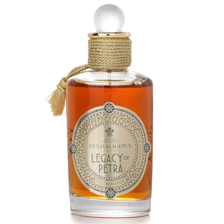 Penhaligon's Legacy of Petra Eau De Parfum Spray in an elegant bottle, blending spicy and floral notes for unisex luxury.