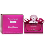 Salvatore Ferragamo Signorina Ribelle 30ml Eau De Parfum, a fruity-floral scent for bold women, featuring pink pepper and marshmallow notes.