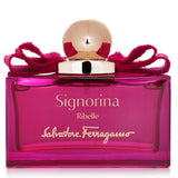 Salvatore Ferragamo's Signorina Ribelle Eau De Parfum Spray, 100ml, featuring fruity and floral notes for the modern, confident woman.