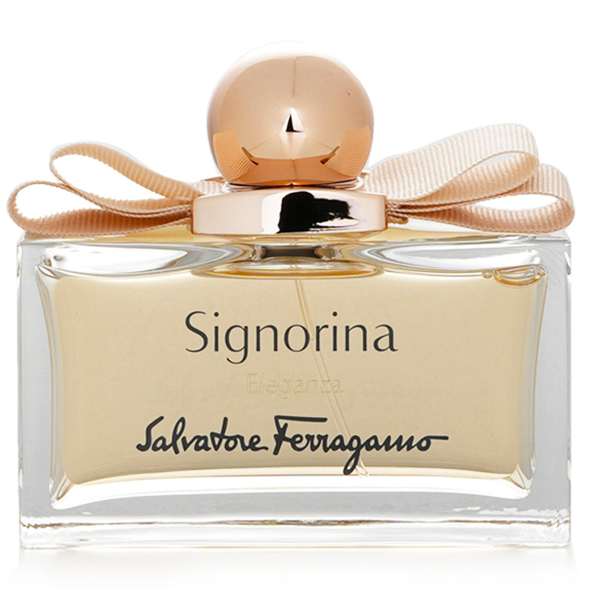 Elegant 100ml bottle of Salvatore Ferragamo Signorina Eleganza Eau De Parfum with floral and fruity notes for modern women.