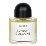 Byredo Sunday Cologne Eau De Parfum, a unisex 100ml fragrance with crisp citrus, spicy notes, and a warm earthy finish.