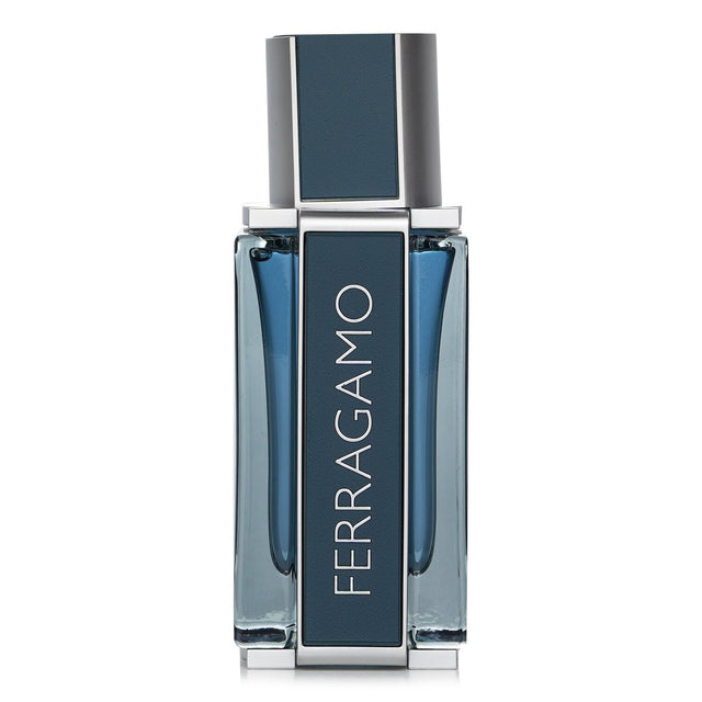 Salvatore Ferragamo Intense Leather Eau De Parfum 50ml, a sophisticated men's fragrance with bold leather, spice, and woody notes.