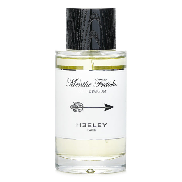 Refreshing HEELEY Menthe Fraiche Eau De Parfum spray in a 100ml bottle, featuring invigorating mint and green notes.