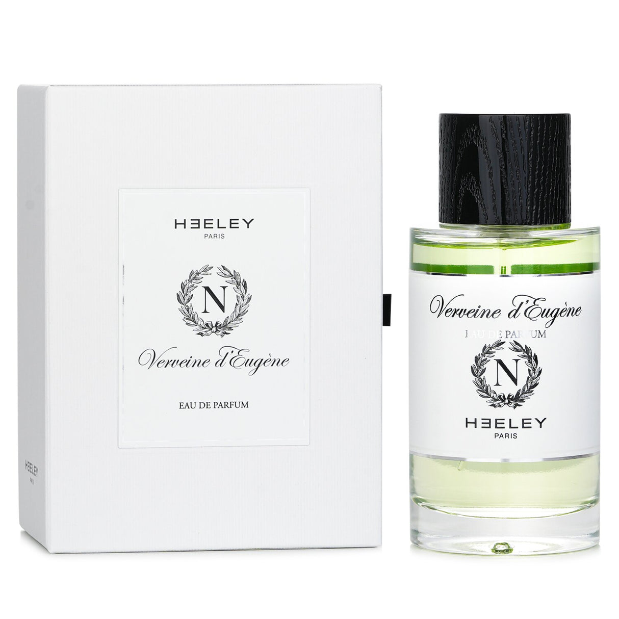 Luxurious 100ml HEELEY Verveine d'Eugene Eau De Parfum Spray, featuring fresh verbena and citrus notes for a sophisticated scent.