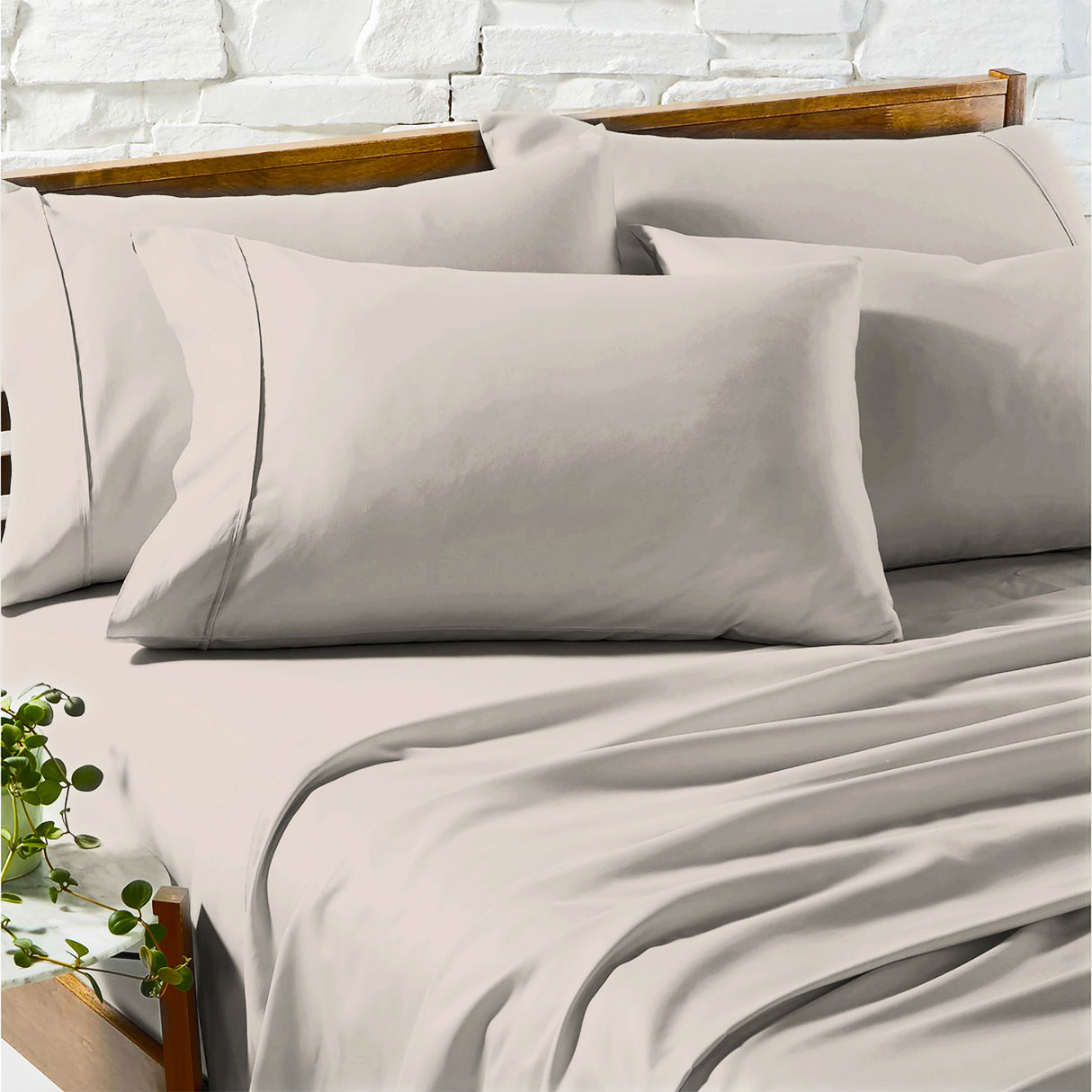 Renee Taylor 1200 Egyptian Cotton Sheet Set Deep King Sand