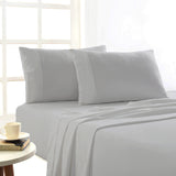 Egyptian Cotton Flannelette Sheet Set Mega Queen Silver