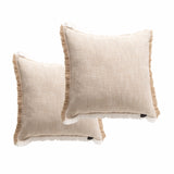 Franco Cushion Twin Pack 50 x 50cms Feather Fill - Natural