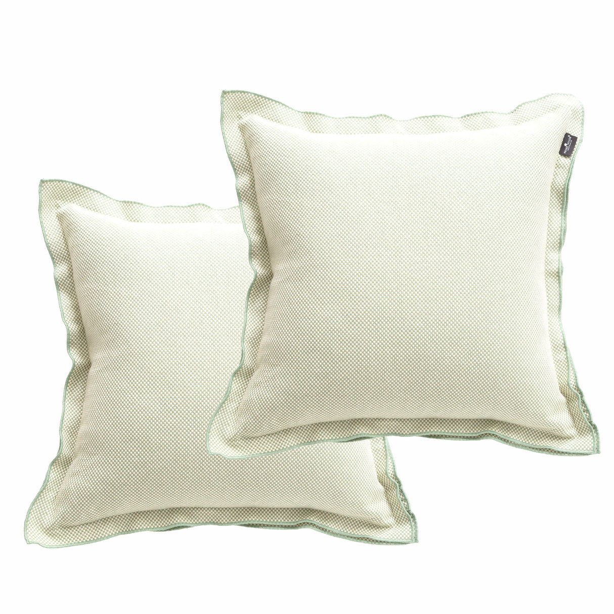 Campbell Cushion Twin Pack 50 x 50cms Feather Fill - Sage