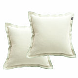 Campbell Cushion Twin Pack 50 x 50cms Feather Fill - Sage