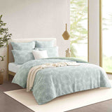 Renee Taylor Rizz Jacquard Quilt / Duvet Cover Set Queen Sage