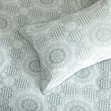 Renee Taylor Rizz Jacquard Quilt / Duvet Cover Set Queen Sage