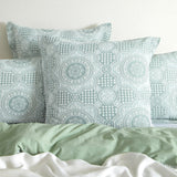Renee Taylor Rizz Jacquard Quilt / Duvet Cover Set Queen Sage