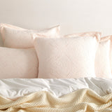 Renee Taylor Bella Jacquard Quilt / Duvet Cover Set Queen Blush