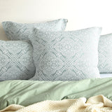 Renee Taylor Mayfair Jacquard Quilt / Duvet Cover Set Queen Sage