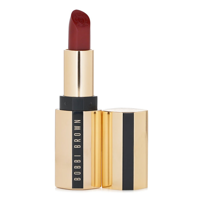 Luxurious Bobbi Brown Luxe Lipstick in #866 Rare Ruby, providing bold color, hydration, and a satin finish for all complexions.