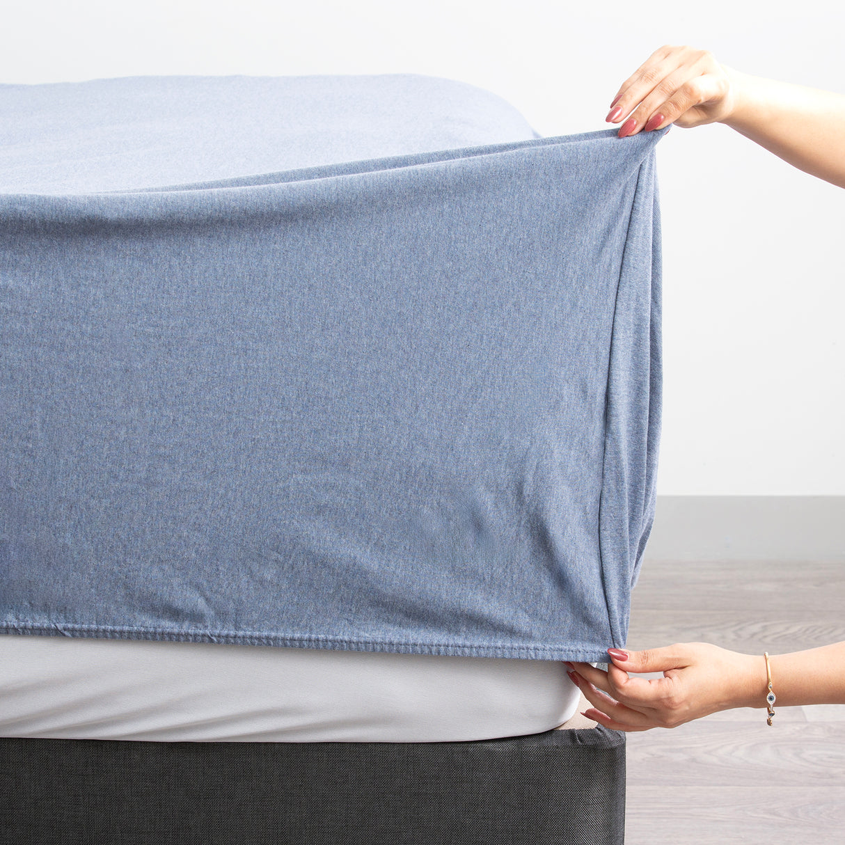 Renee Taylor Comfort Organic Cotton Sheet Set Long Single Ink