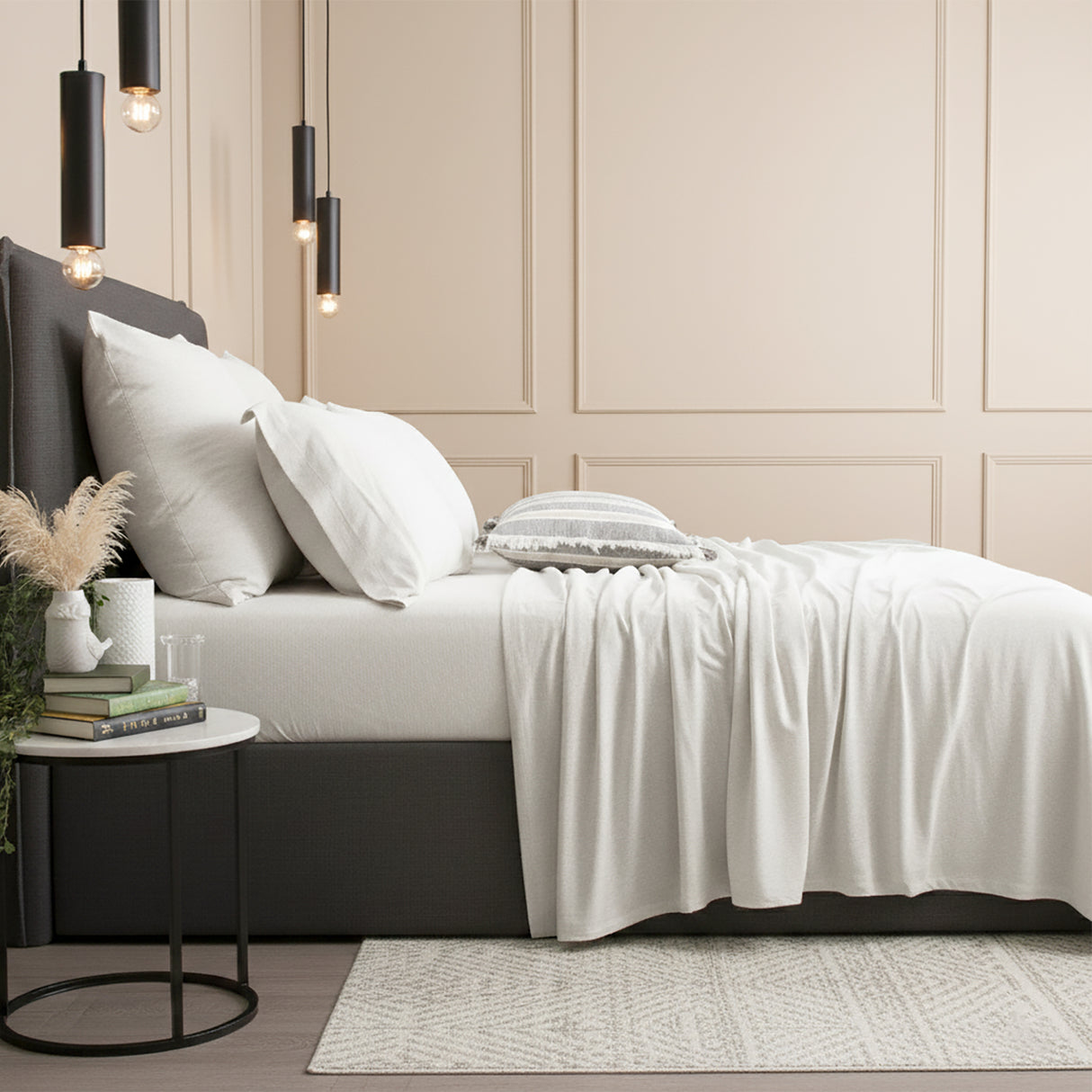 Renee Taylor Comfort Organic Cotton Sheet Set King Ecru