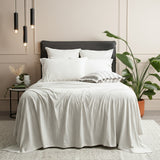 Renee Taylor Comfort Organic Cotton Sheet Set King Single Ecru