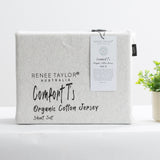 Renee Taylor Comfort Organic Cotton Sheet Set King Ecru