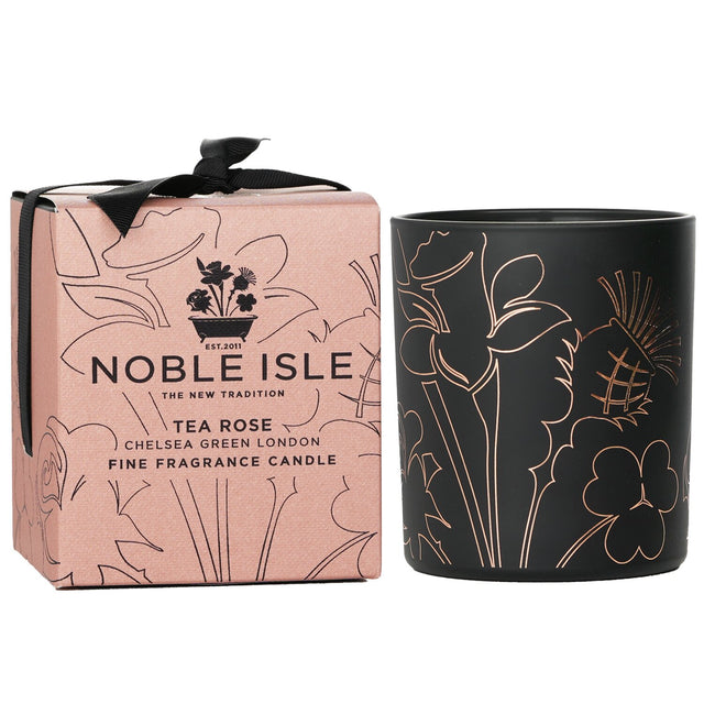Luxurious 200g candle with a delicate tea rose scent, perfect for creating a serene ambiance in any space.