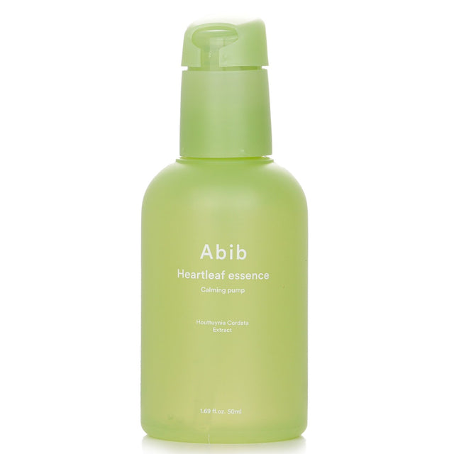 Ultra-calming facial essence with 80.59% Heartleaf Extract for sensitive skin, providing hydration and soothing relief.