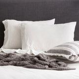 Renee Taylor Comfort Organic Fitted Sheet & Pillowcase -  Single Ecru