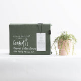 Renee Taylor Comfort Organic Fitted Sheet & Pillowcase -  Long Single Olive
