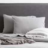 Renee Taylor Comfort Organic Fitted Sheet & Pillowcase -  King Charcoal