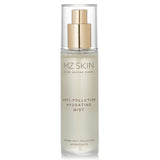 MZ Skin Anti Pollution Hydrating Mist in 75ml bottle, revitalizes skin, protects from pollutants, and deeply hydrates.