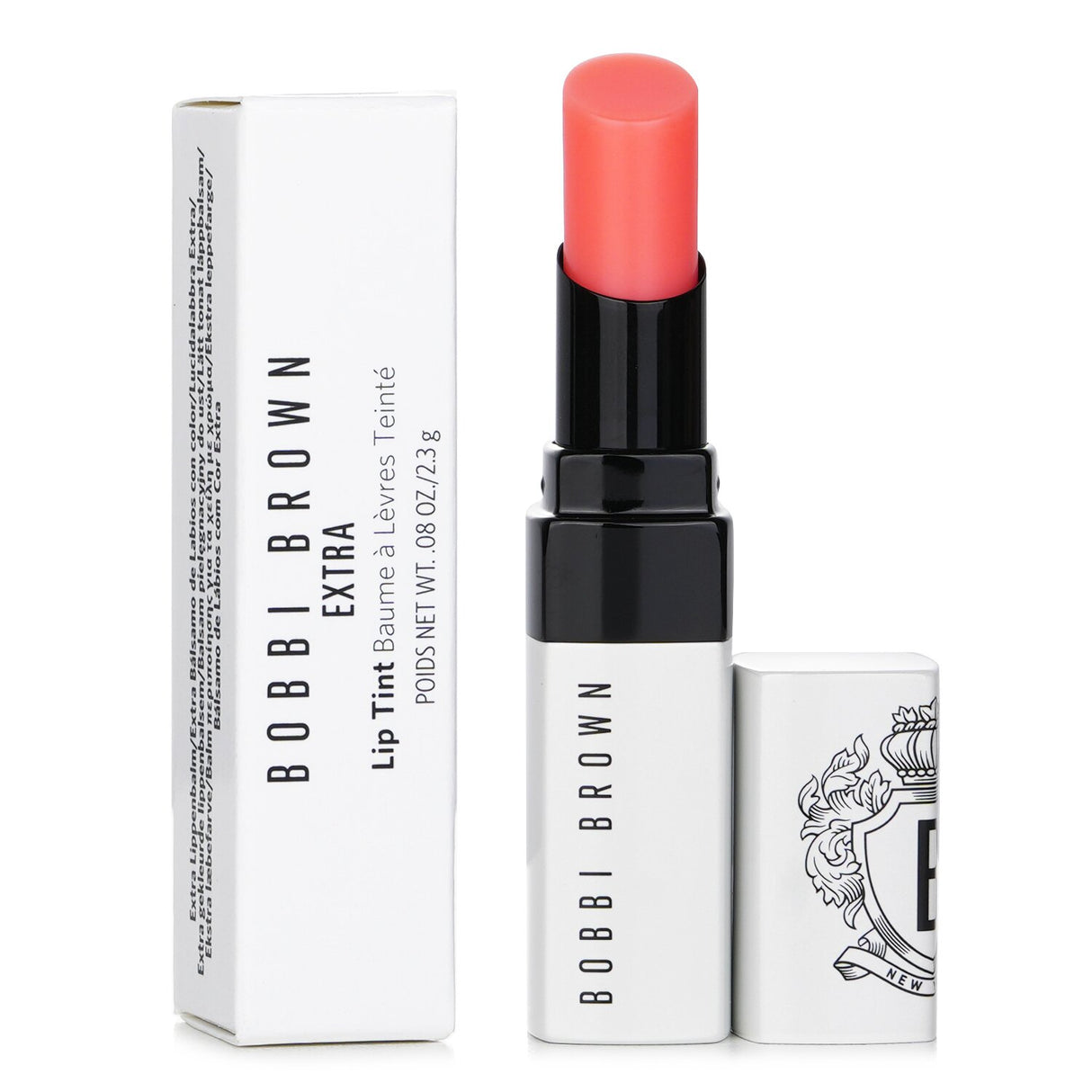 Bobbi Brown Extra Lip Tint #340 Bare Bloom, a sheer, moisturizing lip color that hydrates and enhances natural lip tone.