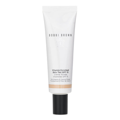 Bobbi Brown Vitamin Enriched Skin Tint SPF15 #Fair 2, a 2-in-1 moisturizer with sheer coverage and skin-nourishing vitamins.